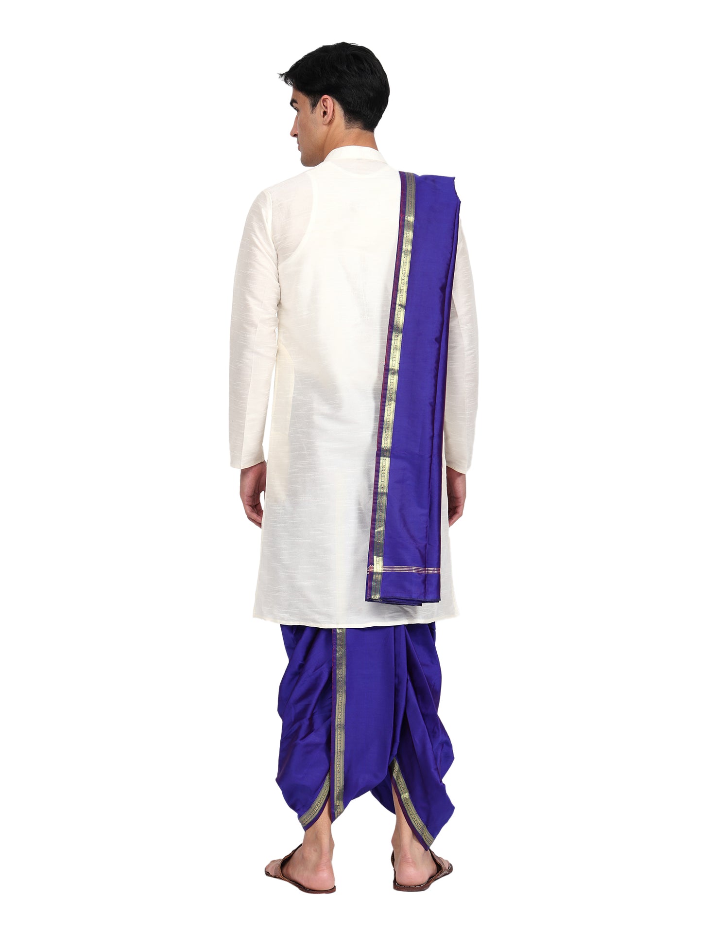 Readymade Dhoti Pant for Men with Silk Kurta and Stole Stole, Colourfull Dhoti Kurta Set