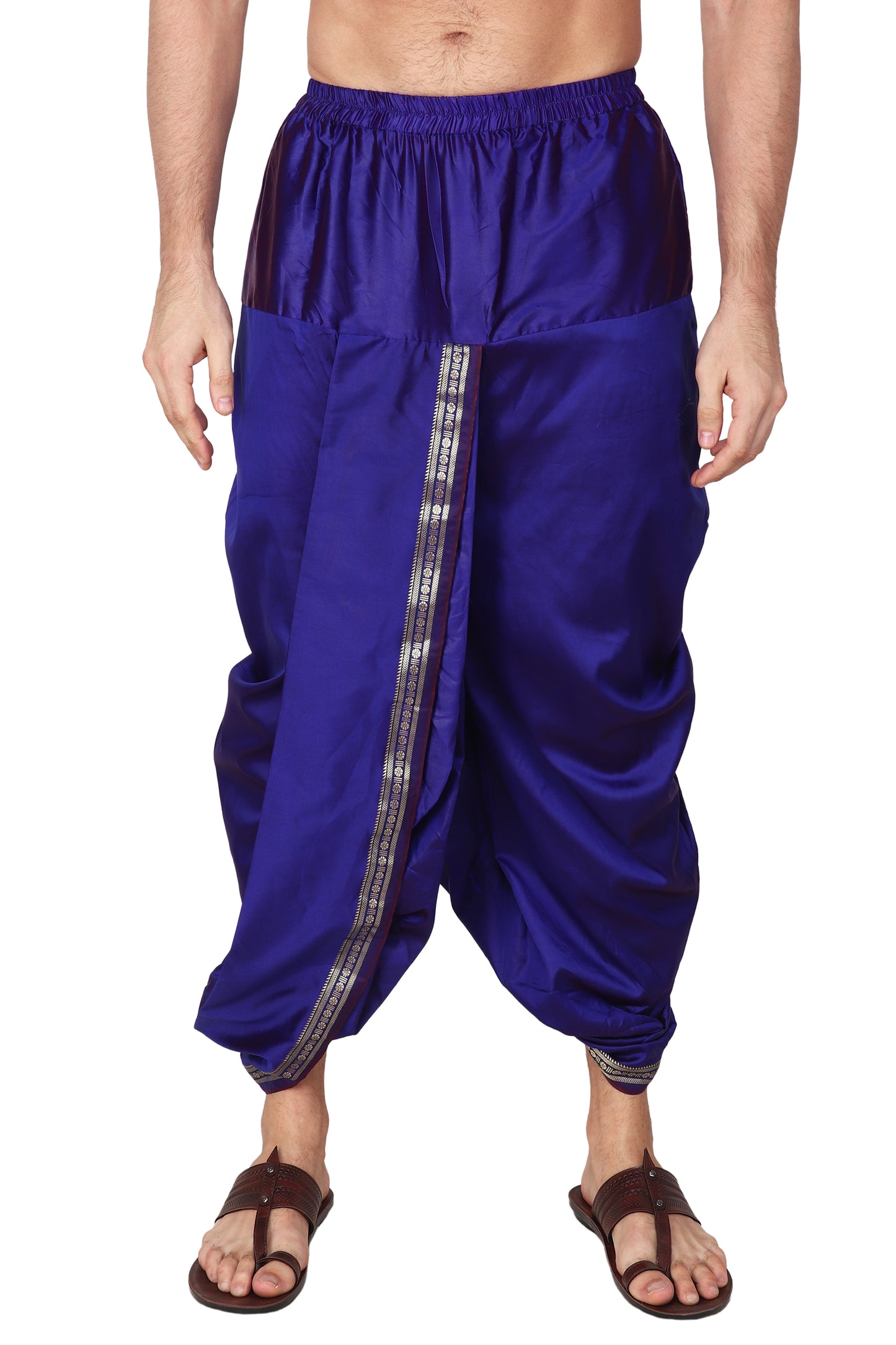 Blue - Ready to Wear Pattu Pancha Set